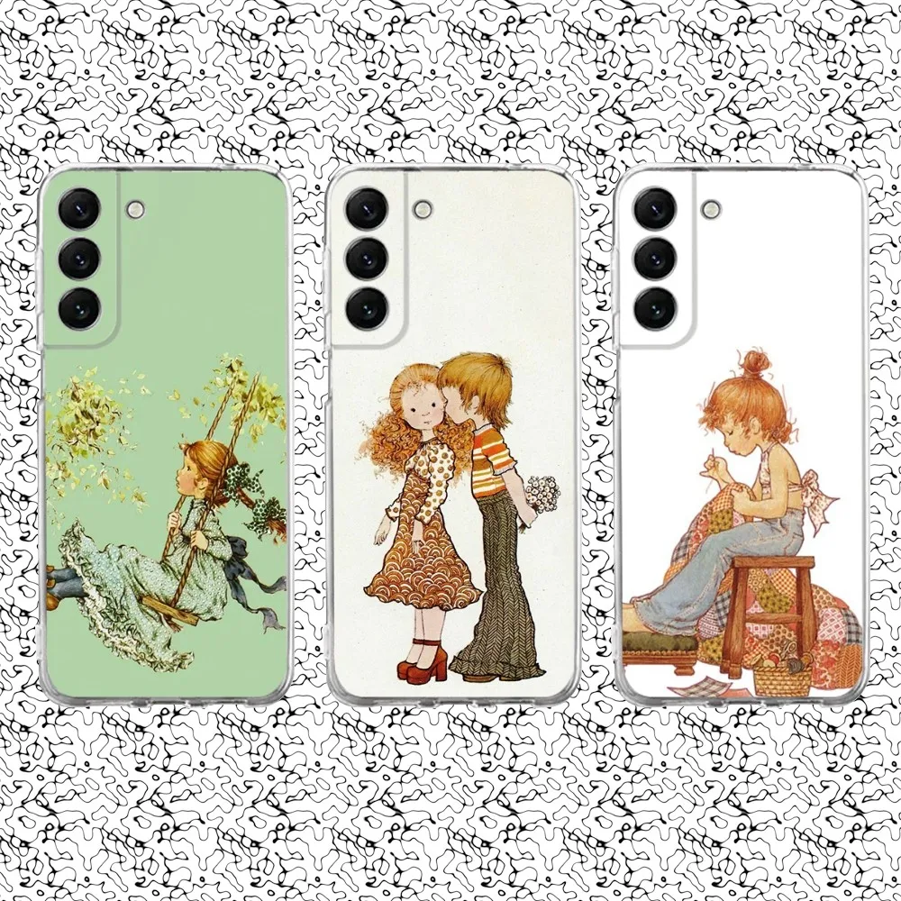 Art S-Sarah Kay Phone Case Silicone For Samsung S30,S23,21,22,20 Ultra,S20 FE lite,S10,9,PIus Note20ultra Cover Clear