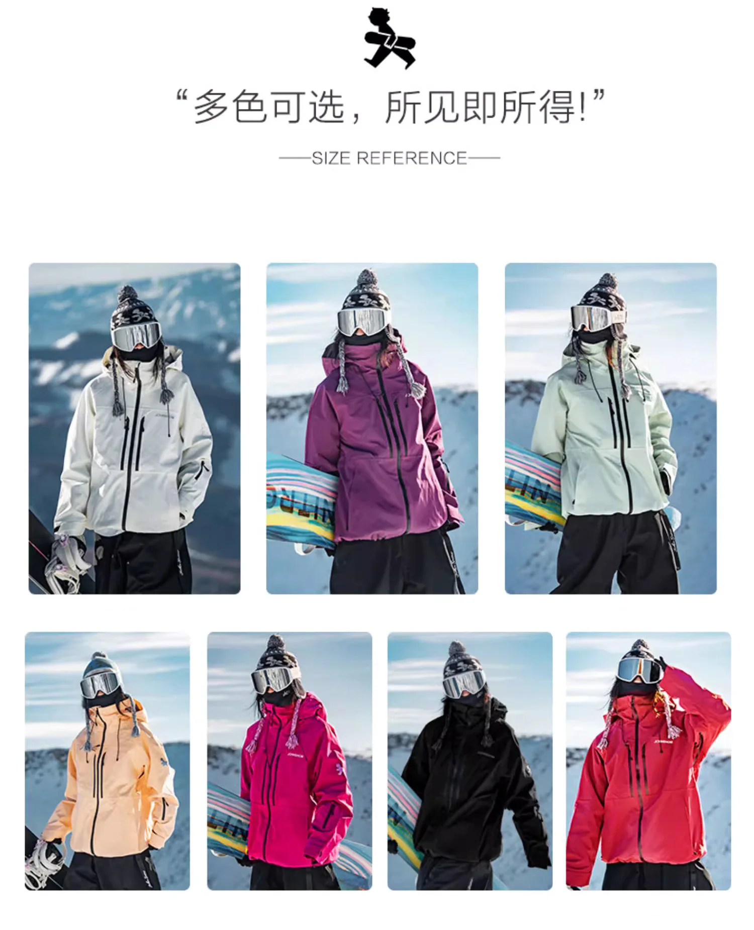 John Snow 2026 Neue Winter-Skijacke für Damen und Herren, Atmungsaktive Wasserdichte Snowboard-Bekleidung, Outdoor-Sport-Wärmejacke – Detail 2