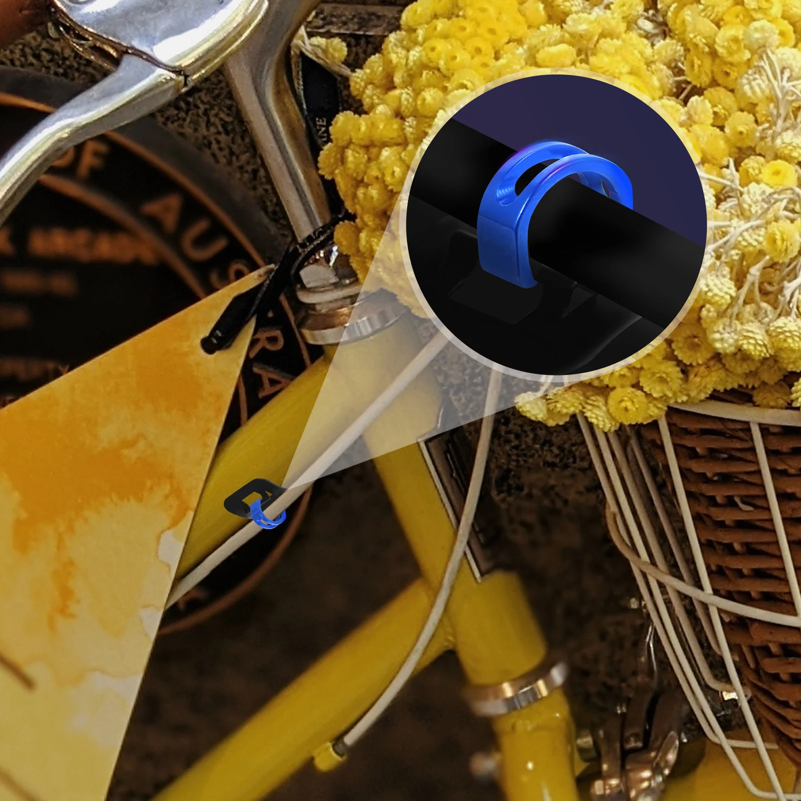 5 قطعة إطار دراجة هوائية C مقاطع كابل دليل C على شكل مشبك سهلة التركيب مرنة أنابيب قوية مقاطع الأسلاك المشابك للطي الطريق