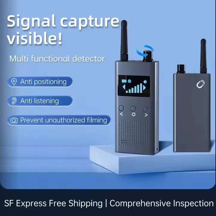 새로운 T19 프라이버시 가드: 6가지 모드 감지 - 무선/카메라/GPS 로케이터, 레이저 렌즈 스캔, 400mAh, 1.77인치 디스플레이