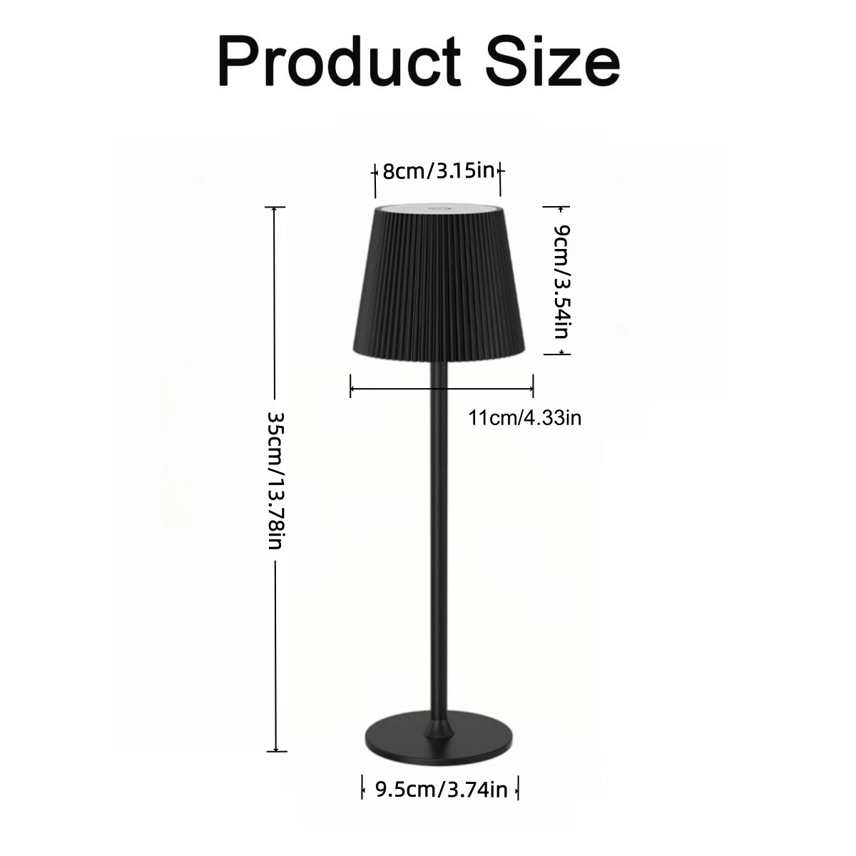 Retro Atmosphere USB Charging LED Table Lamp Touch Three Color Temperatures Decorative Lighting for Dining Room Bedroom Living