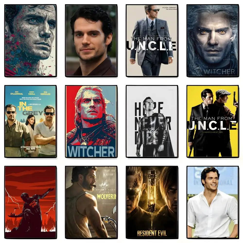 Pôster de Henry Cavill Superman Witcher, Adesivo Artístico de Alta Definição, Autoadesivo, Impermeável, Decoração para Casa