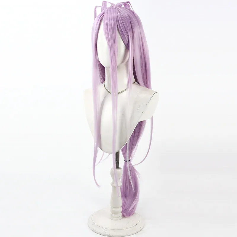 Sengo Muramasa Cosplay Wig Touken Ranbu Purple Long Heat Resistant Synthetic Hair Halloween Party Role Play Carnival + Wig Cap - view 5