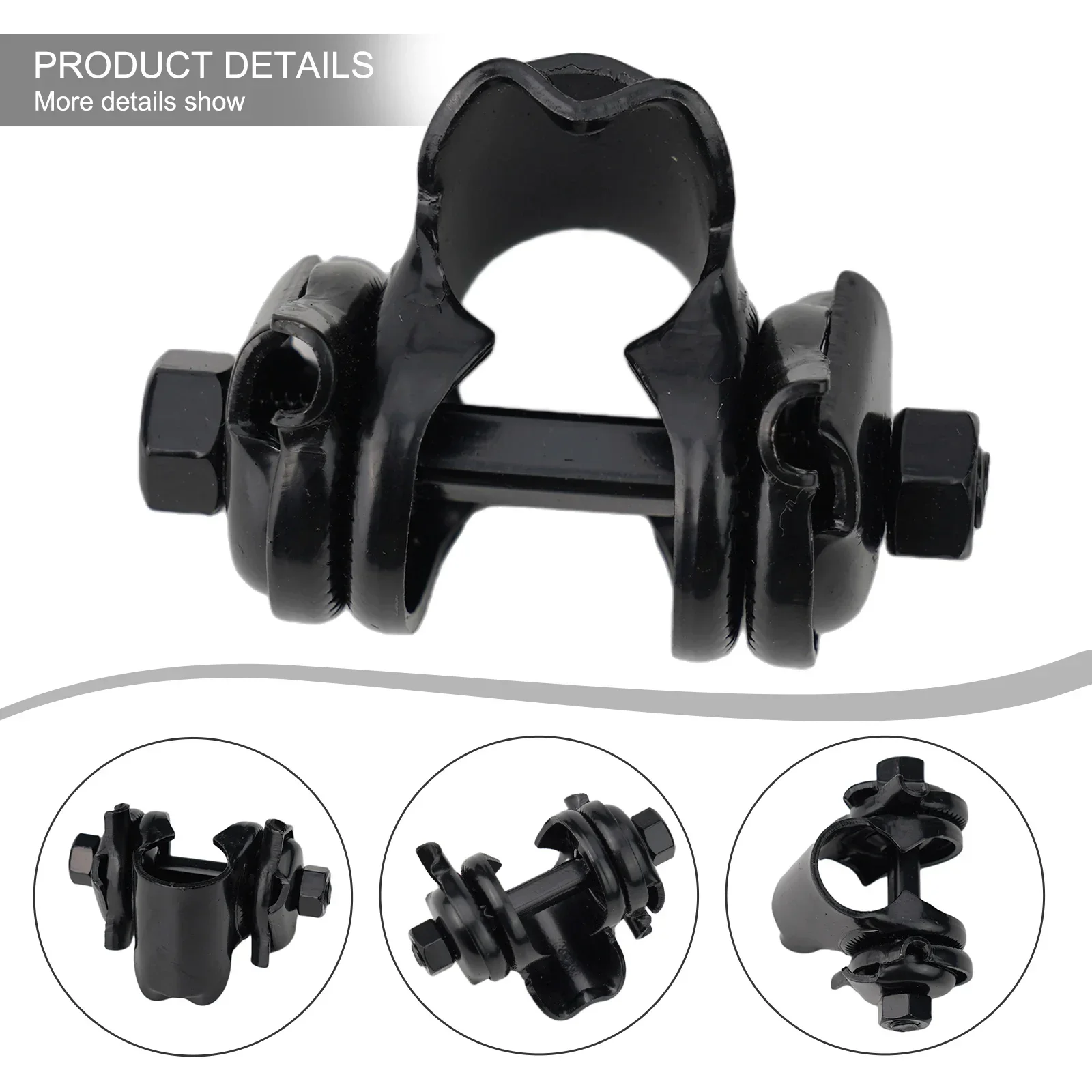 

Seatpost Adapter Saddle Fixed Clip Outdoor Tight Bite Carbon Steel Concave-convex Black For 24mm Saddle Mouth New High Quality