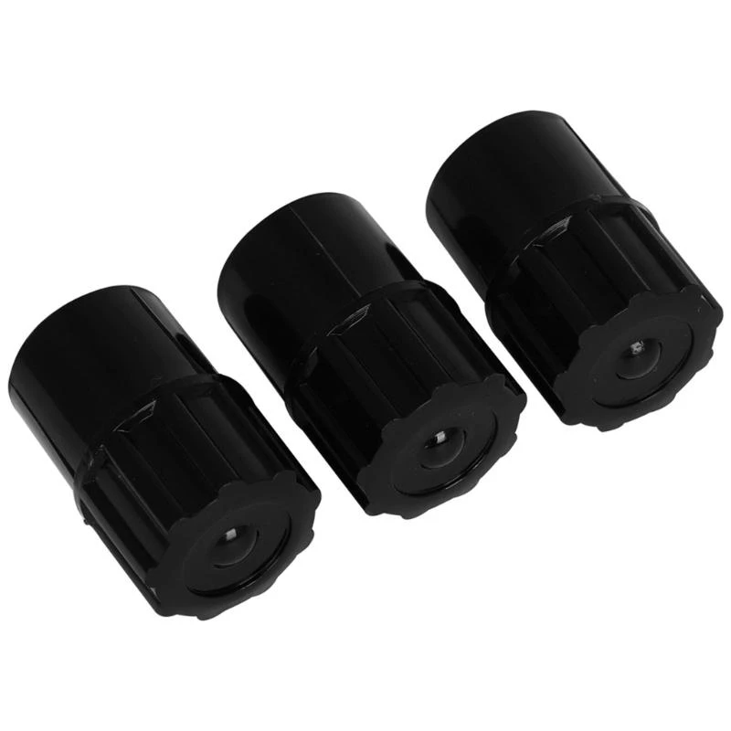 3Pcs Saxophone End Plug Black Neck Plugs 1.02x1.56inch Light Weight for Altos Saxophone Wind Instruments Accessories