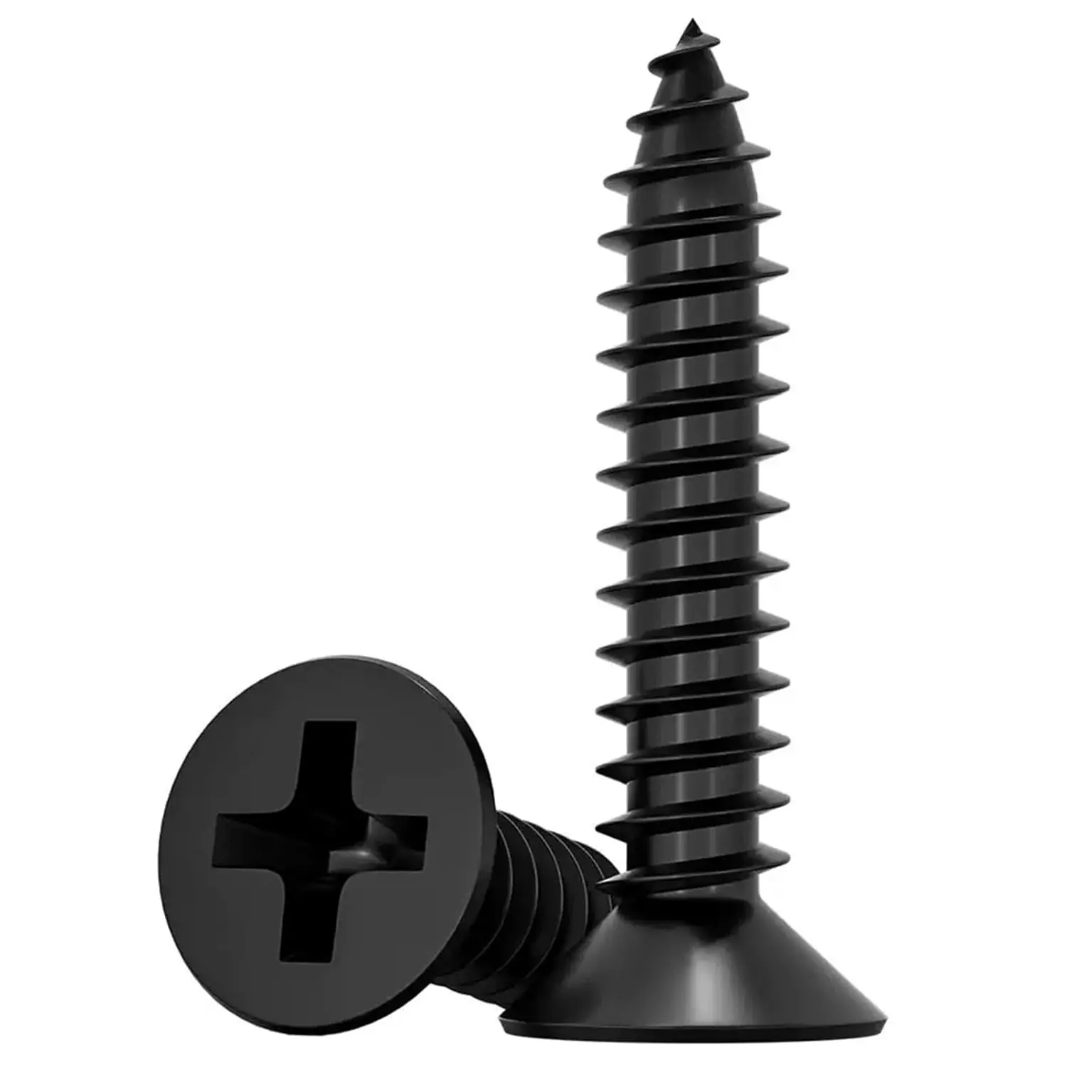 

Black Screws,100 PCS #4X3/4 Stainless Steel Phillips Black Coated Flat Head Wood