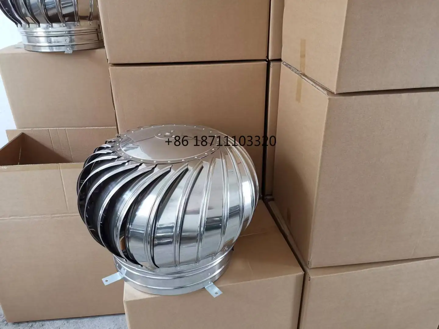 Energy Saving Roof Mounted Wind Driven Turbine VentilatorS Roof Top Exhaust Fan For Warehouse Farm Factory