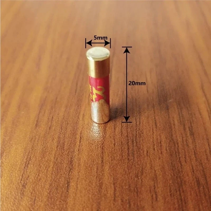 1pcs High-end HIFI Gold Plated Silver Cap Nano Fuse CD Audio Amplifier Tube Amp Decoder Fuse Slow Blow Fuse 6x32mm 5x20mm