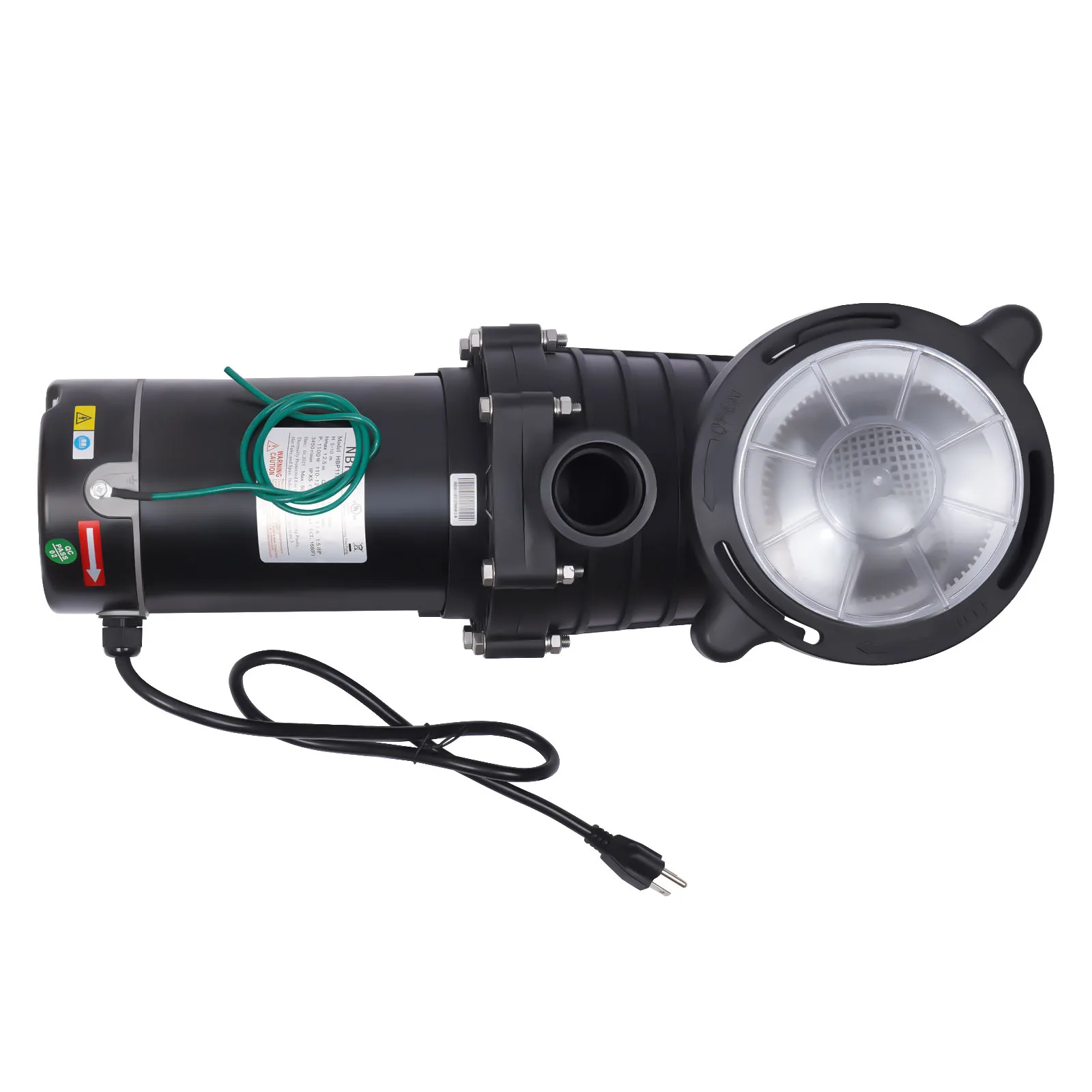 1.5HP/2HP Pool Filter Pump| Single-speed 110V Swimming Pool Pump for  In/above-Ground Pools