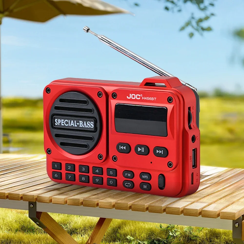 Портативный FM-радио, перезаряжаемый цифровой радиорекордер, BT 5,4, радиодинамик для дома, путешествий, подарки для пожилых людей, пожилых людей