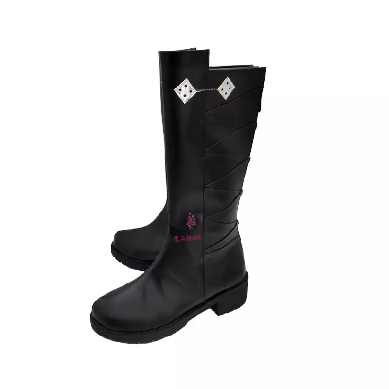 Herr der Geheimnisse Amon Cosplay Kostüm Schuhe handgemachte Kunstleder Stiefel Schuhe Halloween Stiefel