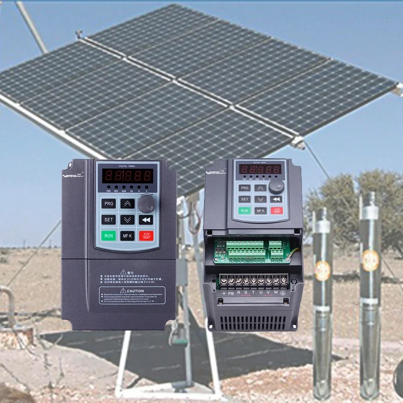 7.5KW Three Phase DC/AC Input to AC Output MPPT Controller Solar Pool Pump Inverter for Submersible and Surface Pump