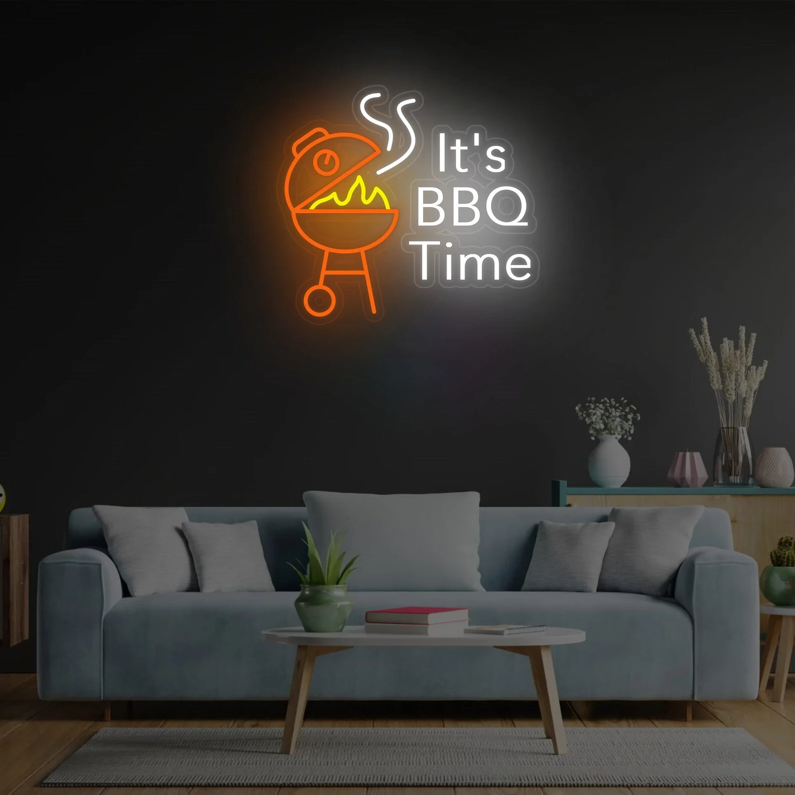 

It’s BBQ Time Neon Sign, Light Up Your Grill Zone, BBQ Neon Sign. Barbecue Led Neon Decor. Grill Neon Sign