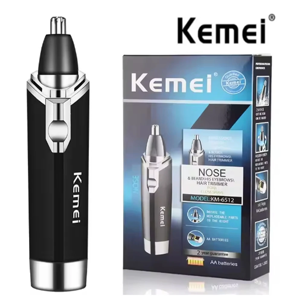 Kemei Nose Hair Trimmer Nasal Wool Implement Nose Hair Cut Washed Trimmer Clipper And Hair Razor Epilator Remover Nose Hair