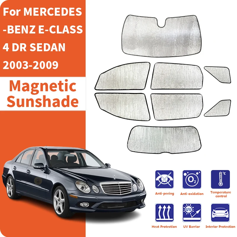 Car Window Sunshade Anti-UV Car Sun Window Visors Sunshade Covers Accessories For MERCEDES-BENZ E-CLASS W211 SEDAN 2003-2009