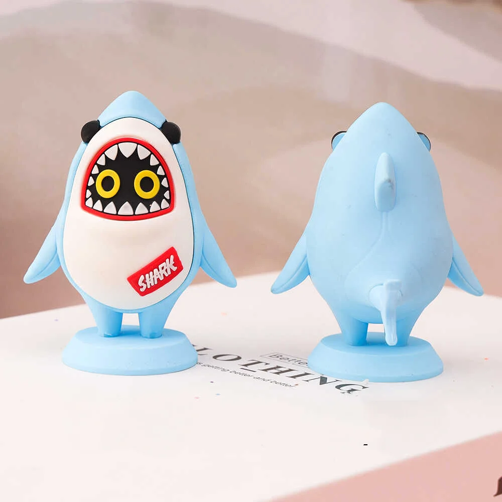 8Cm Zenless Zone Zero Game Figure Shark Demon The Bangboo Pvc Cute Action Figure Model Statue Desktop Car Decoration Toy Gifts