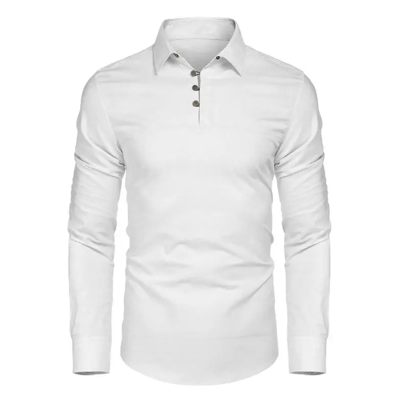 New Brand Cotton Breathable Men's Polo Shirt Fitness Men Cotton Long Sleeve Poloshirt Brands Clothing Autumn Mens Polo Shirts