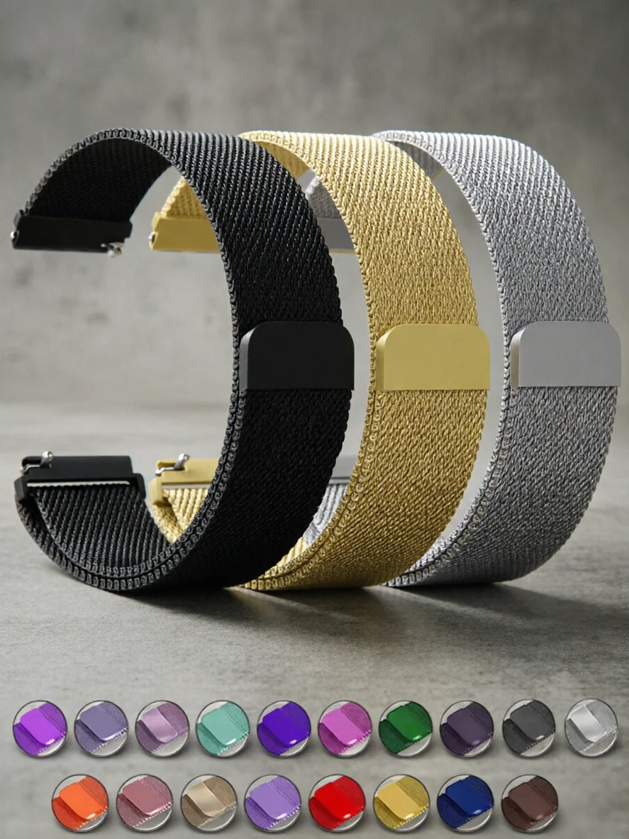 20 22mm Armband für Samsung Watch 6/4Classic Band 46/42mm Watch 5 Pro Magnetarmband Galaxy Watch 4/5/6/7 Band Active 2 44/40mm