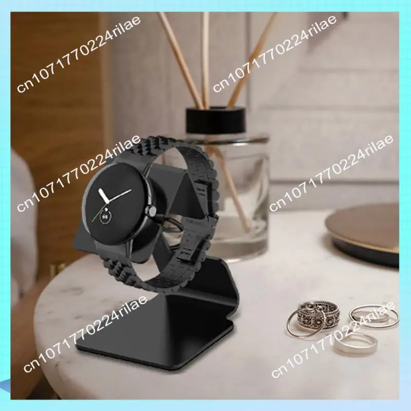 A17Z Smartwatch Holder Metal Stand For Charging Cable Of Google Pixel Watch Charger Base Silver
