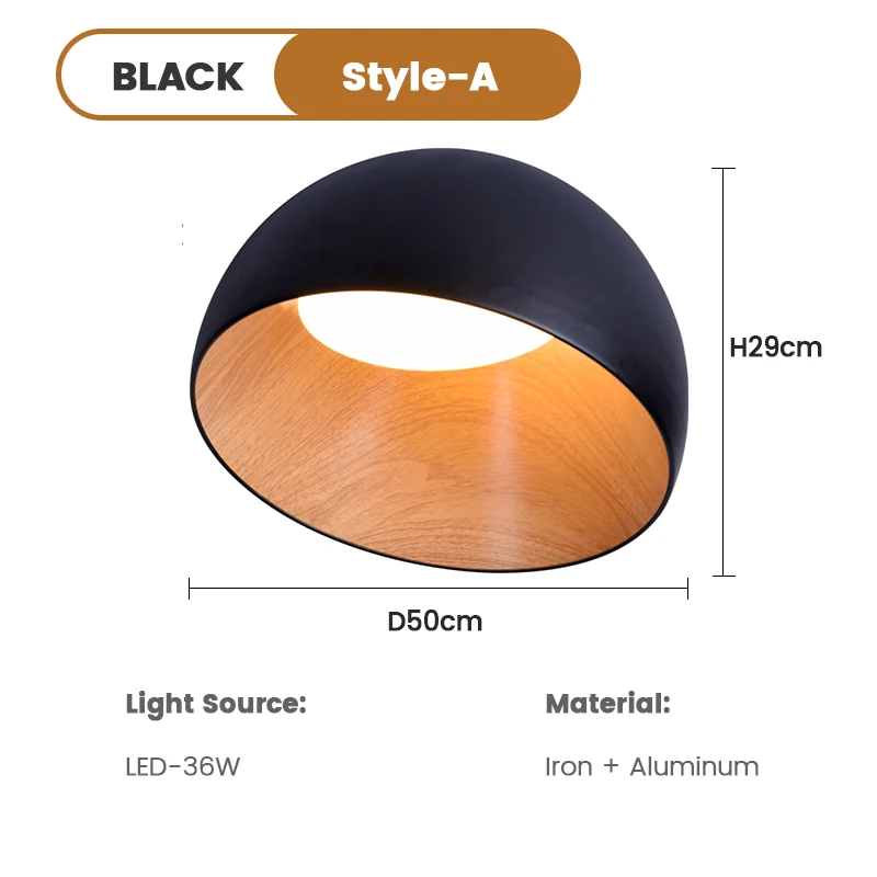 Nordic slaapkamer plafondlamp creatieve casual gepersonaliseerde schuine houtnerf Japanse stijl hoofdslaapkamer verlichtingsarmatuur