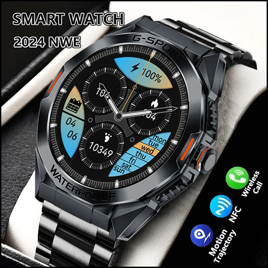 New Men's Smartwatch 1.46-inch 360 * 360 Resolution High-definition Touch Screen Heart Rate And Blood Pressure Monitoring Watch