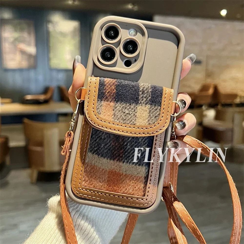 Cordão de couro para bolsa carteira capa de telefone para Samsung A16 A06 A26 A36 A56 A55 A54 A35 A25 A15 A34 A14 A24 A17 Soft Shell