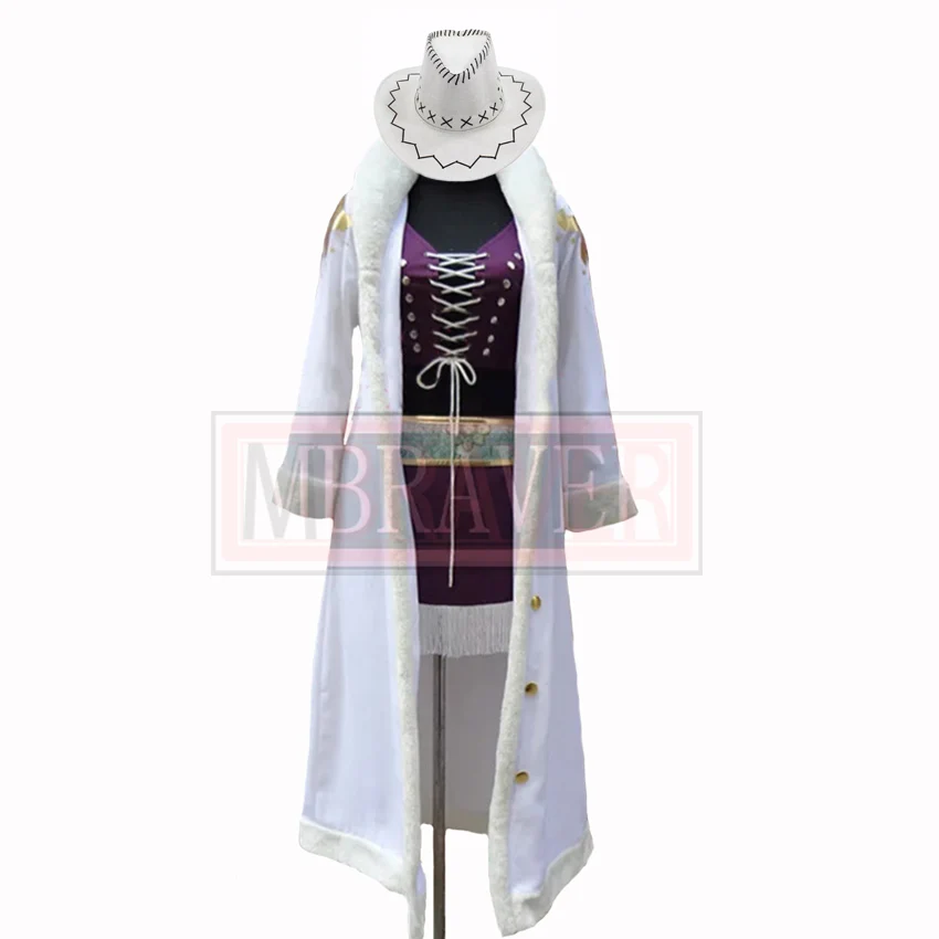 

Nico Robin With Hat Cosplay Costume Halloween Christmas Custom Made Any Size