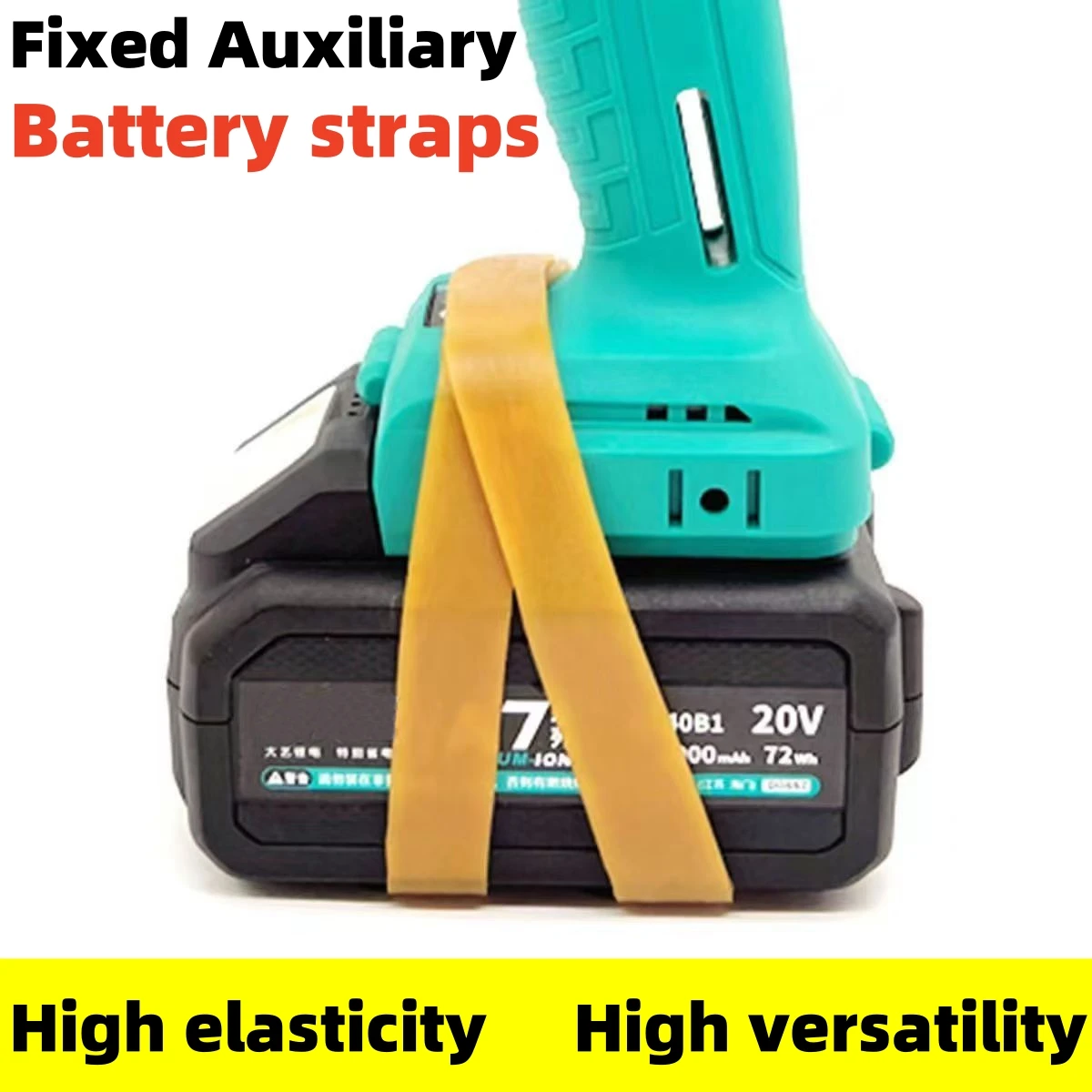 Battery Straps for Dewalt Makita Fixed Auxitiary and Ski Brake Retainers Elastic Wraps Straps Rubber Snowboard Binding Straps