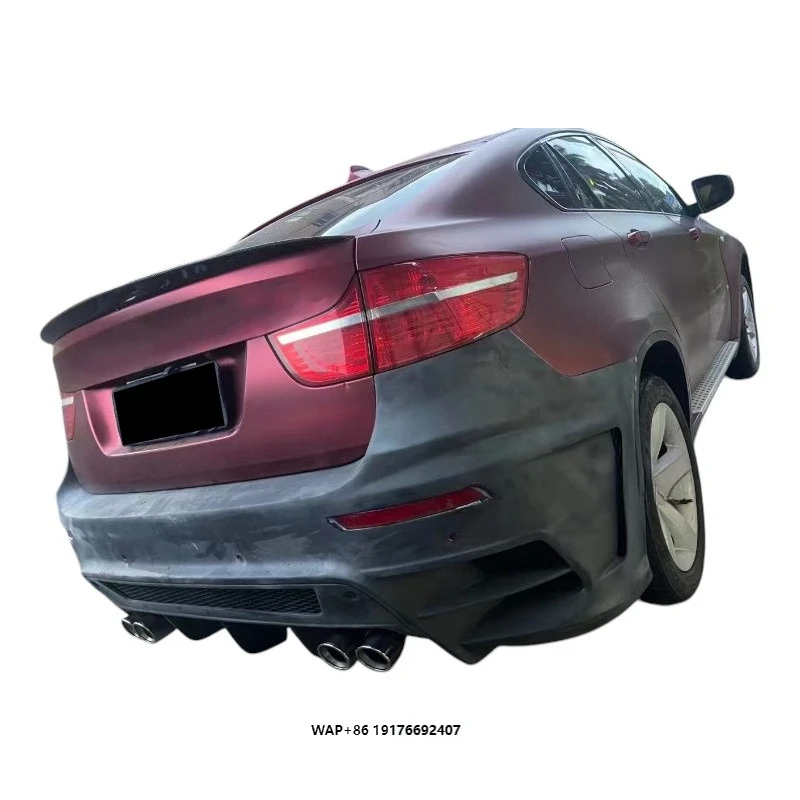 For X6 E71 2012+ Carbon Fiber Body Kit Front & Rear Bumper & Spoiler Car Fenders