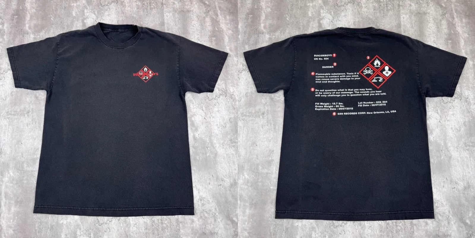 G59 Records T-Shirt Hazard 2018