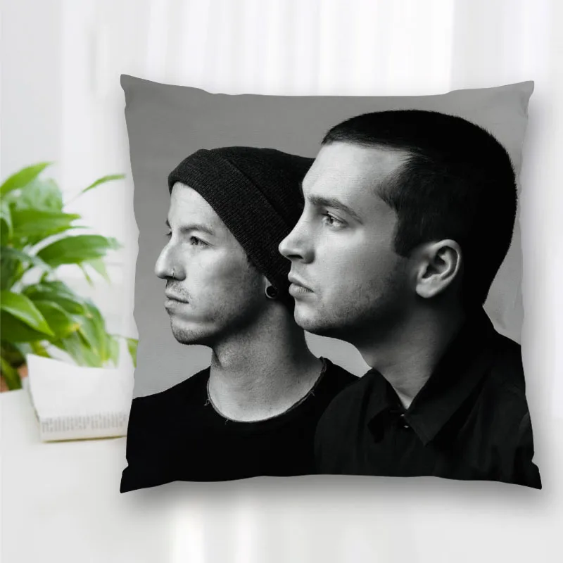 New Twenty One Pilots Rock Pillow Slips With Zipper Bedroom Home Office Decorative Pillow Sofa Pillowcase Cushions Pillow Cover