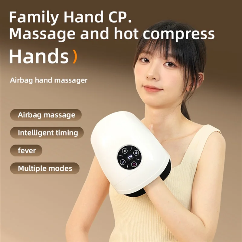 ABVI-Hand Heat Compress Massager Heated Air Pressure Massager Electric Hand Massager For Finger Joints For Arthritis