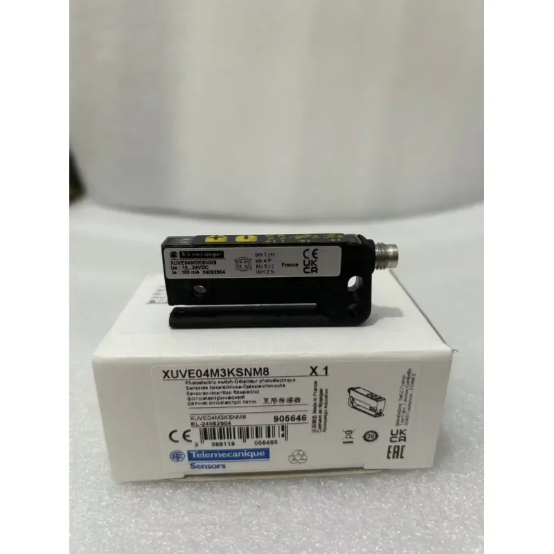 XUVE04M3KSNM8 Photoelectric sensors XU label fork 40x3, 12...24 V DC, PNP/NPN NO/NC connect M8
