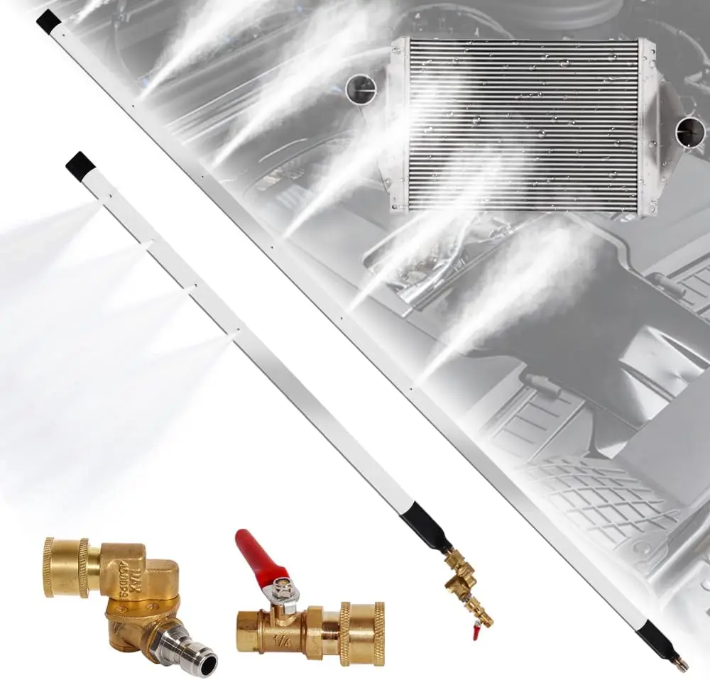 

Комплект палочек для чистки радиатора 3-го поколения, 44 и 24 дюйма, портативный двойной очиститель воды/воздуха с адаптером для мойки высокого давления и насадкой для автомобиля