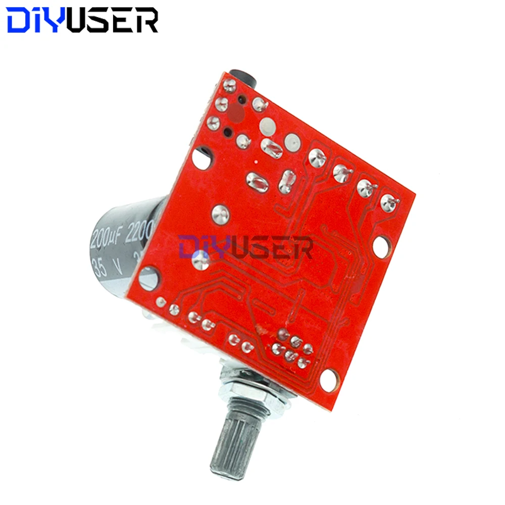 12V Mini Class D Amplifier Board PAM8610 2x7W RMS Stereo Power Audio Amp for Car Home PC Speaker