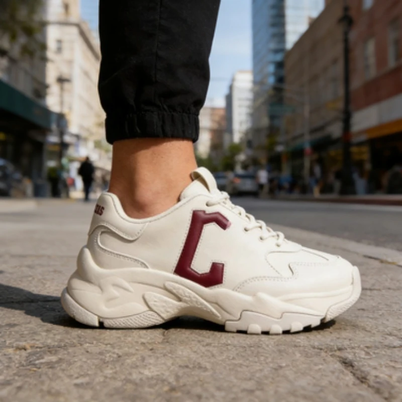 

Sneakers for Women 2025 New Fashion White Beige Platform Shoes Comfortable Walking Shoes Ladies Casual Footwear Size 35-42