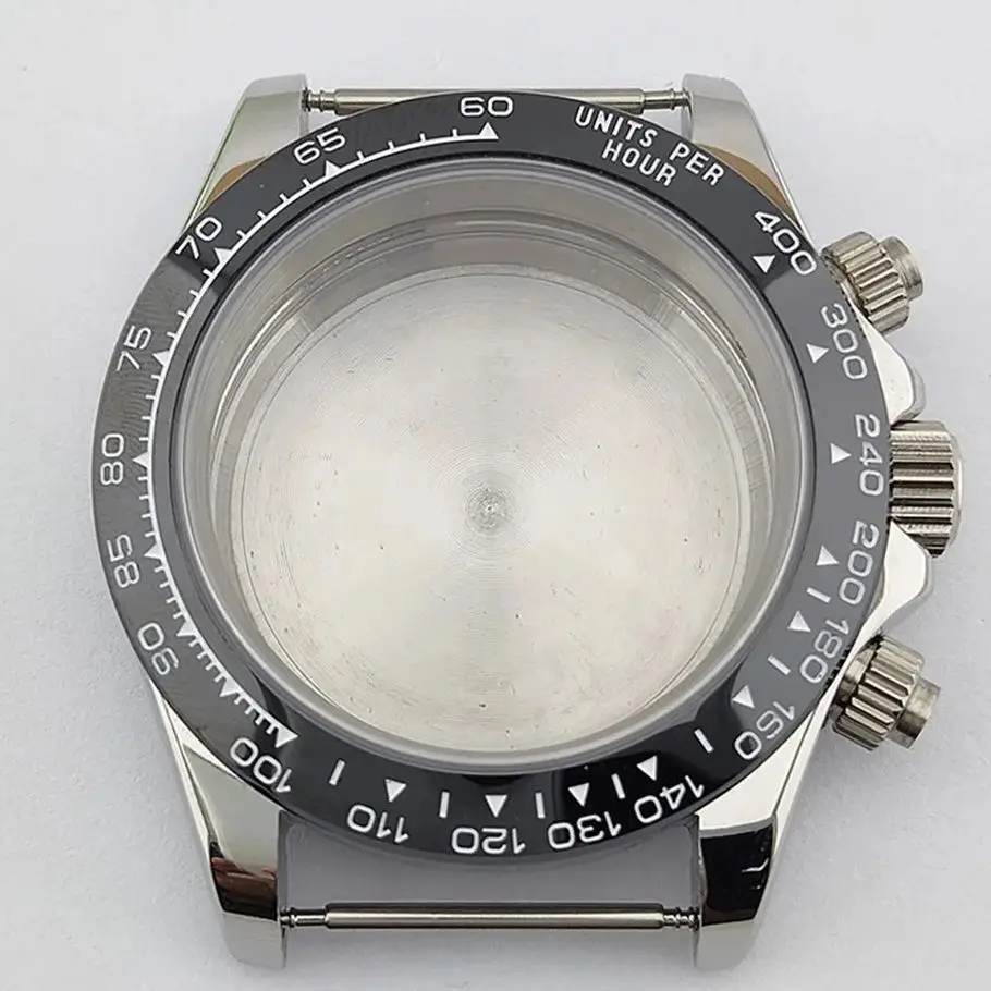 VK63 Watch Case 39mm case stainless steel case with high-quality bezel suitable for VK63 movement watch modification accessories