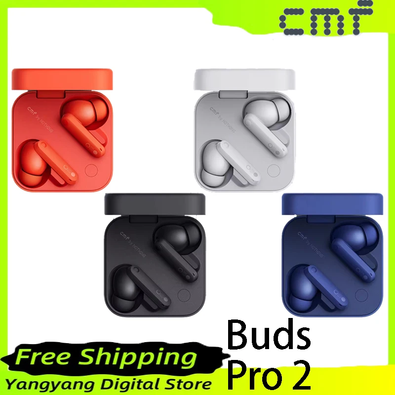 

Беспроводные наушники CMF by NOTHING BUDS PRO 2, многофункциональные наушники с активным шумоподавлением, Bluetooth 5,3, высокое качество