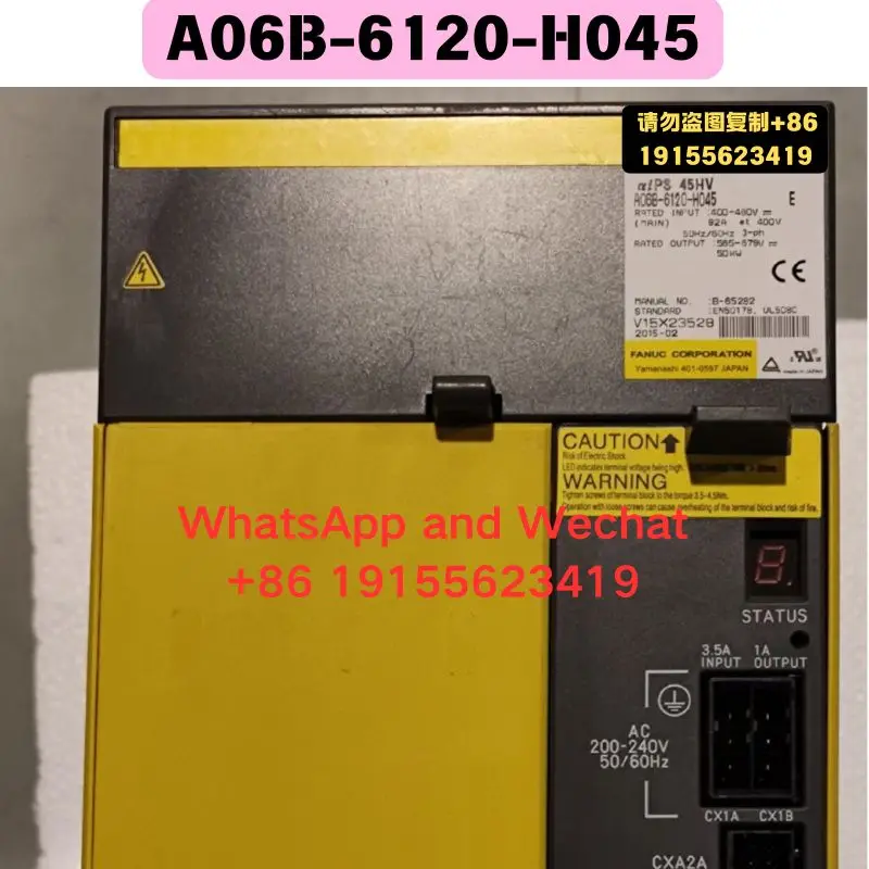 

Б/у оригинальные разобранные детали A06B-6120-H045. Функциональный тест драйвера пройден. Быстрая доставка.