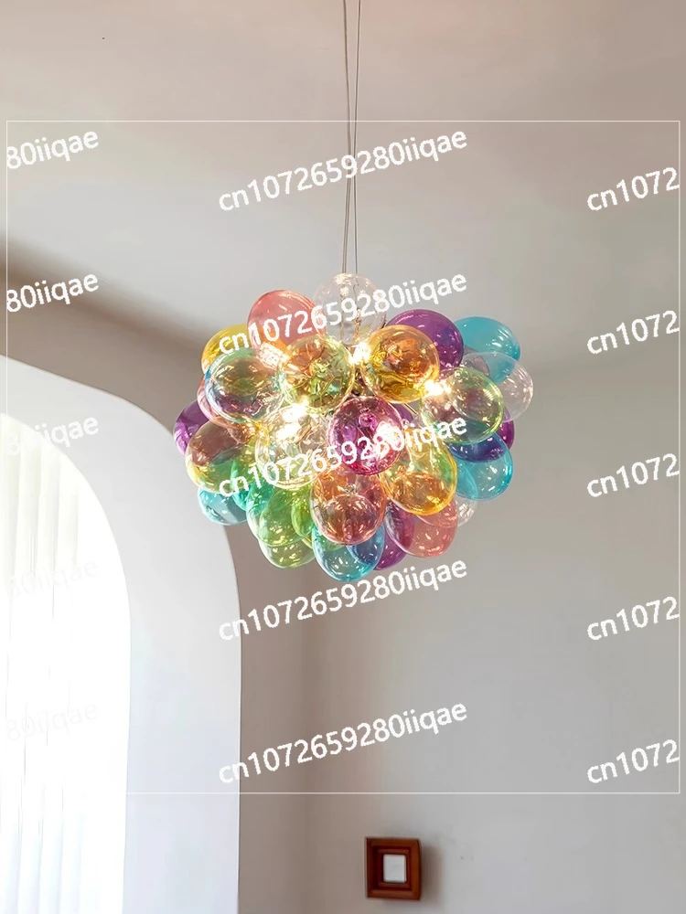 بالون من الزجاج الملون على شكل فقاعة لغرفة الأطفال، ثريا دوبامين إبداعية لغرفة النوم وغرفة الطعام