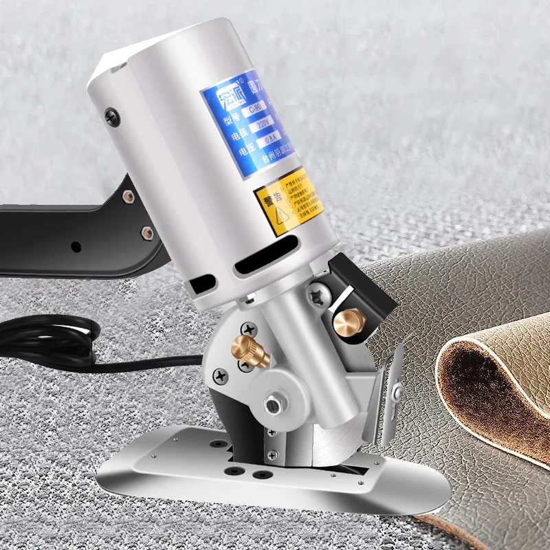 

Handheld Electric Cutting Machine round Knife Cutter for Clothing Cloth Leather Precision Fabric Cutting Tool