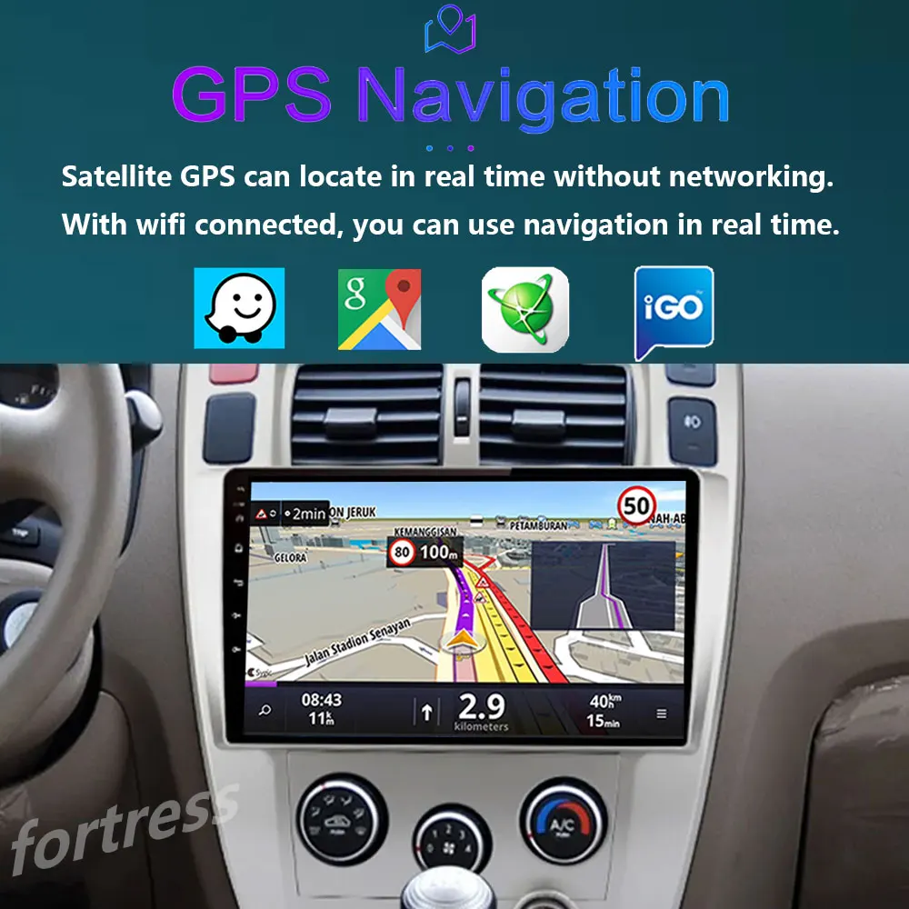 Autoradio Carplay Android pour Hyundai, 4G, WiFi, GPS, Audio, 8 cœurs, Commande vocale, Radio pour Hyundai 4.3 son 2004-2013