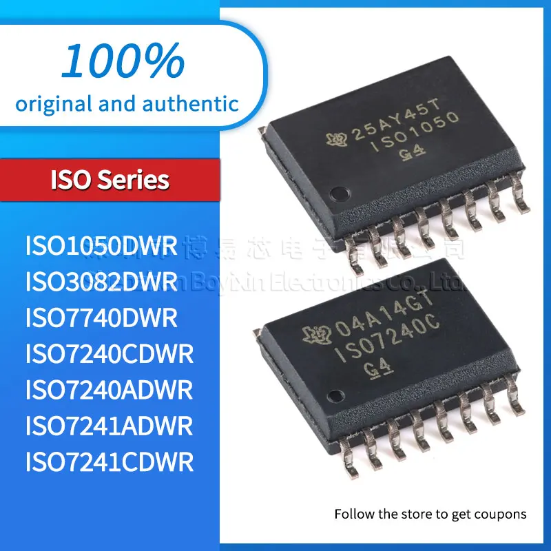 

ISO1050DWR ISO3082DWR ISO7240CDWR ISO7240ADWR ISO7241ADWR ISO7241CDWR ISO7740DWR original genuine