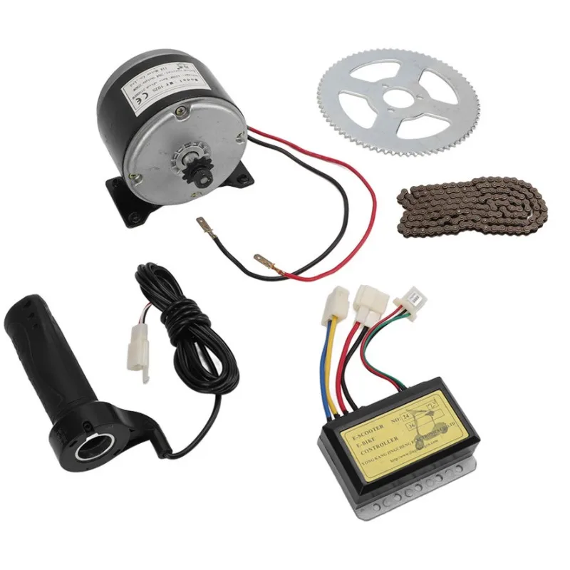 MY1016 250W 24V High Speed Permanent Magnet DC Brushed Motor Kit For Electric Scooter Drive Replacement Assembly