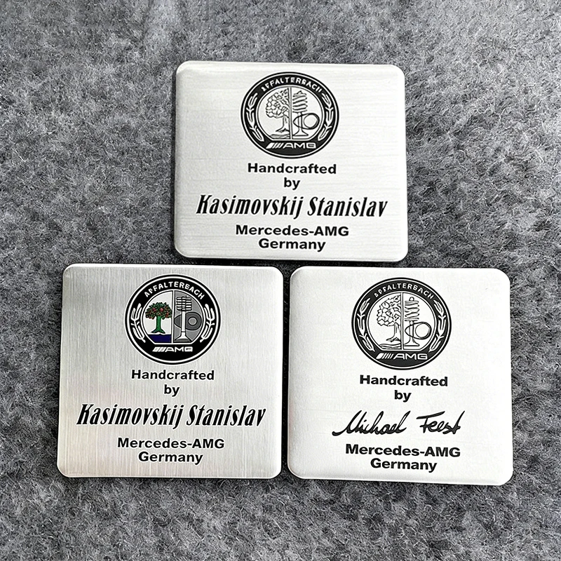 Pegatina de Identificación del Motor AMG con Nombre de la Marca Apple Tree para Mercedes Benz AMG W223 W213 W206 W464 W247 W167