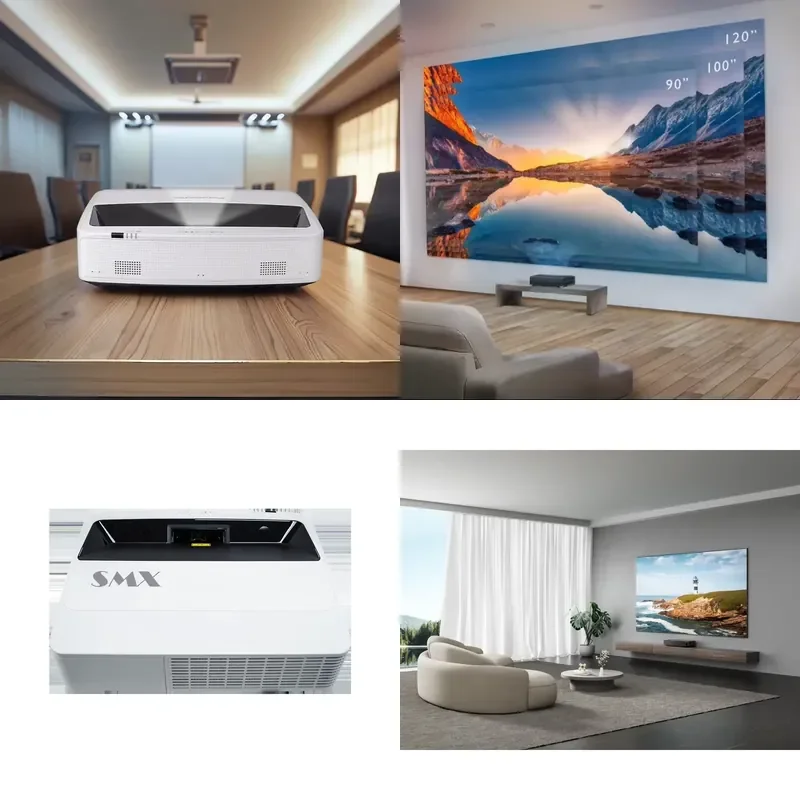 The Brightest 5000 Lumens 4K 3D TV Projector, 4k ultra Short Throw Projector