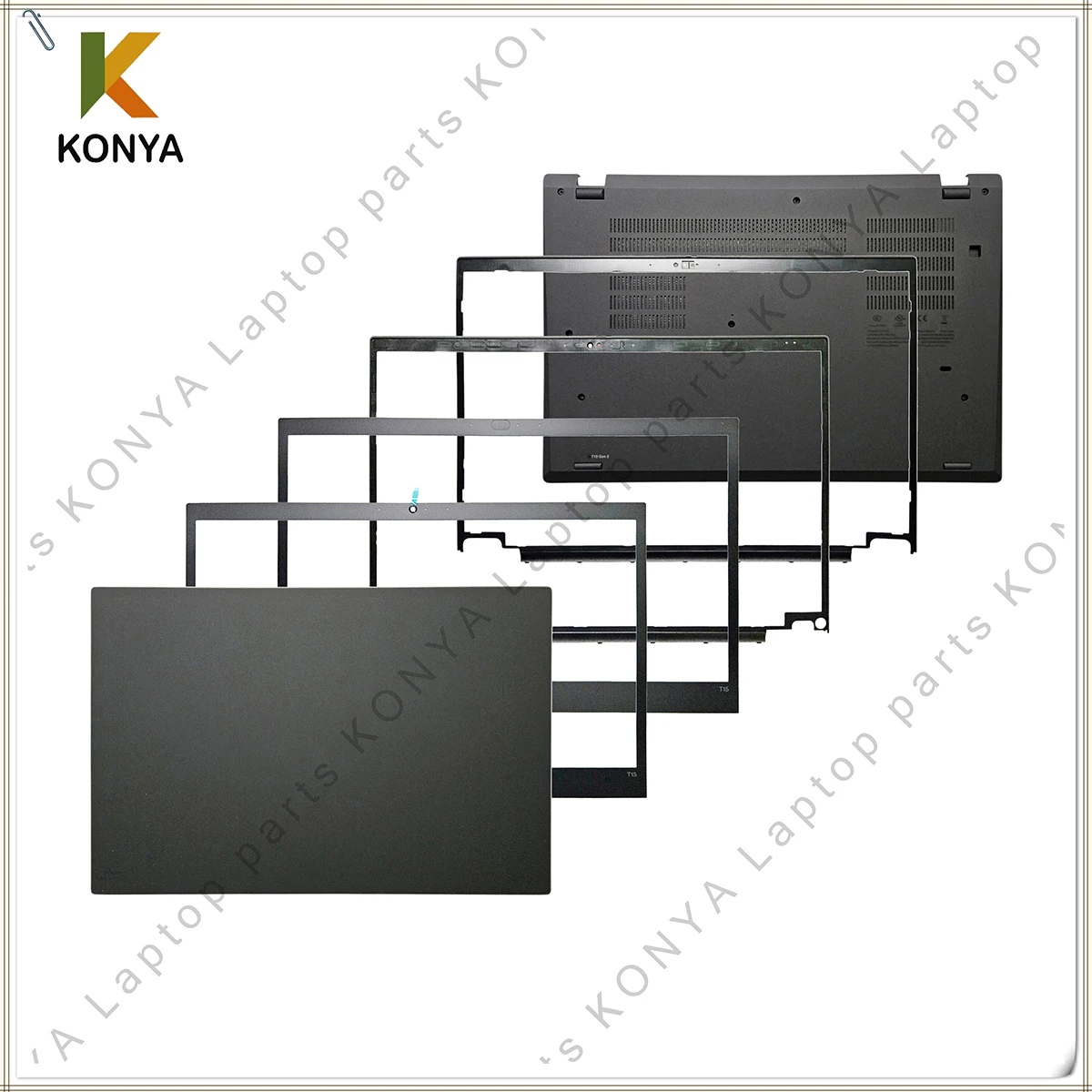 For Lenovo Thinkpad T15 P15S Gen 1 2 T590 P53S Series Laptop LCD Back Cover/Front Bezel/Palmrest/Bottom Case/Parts