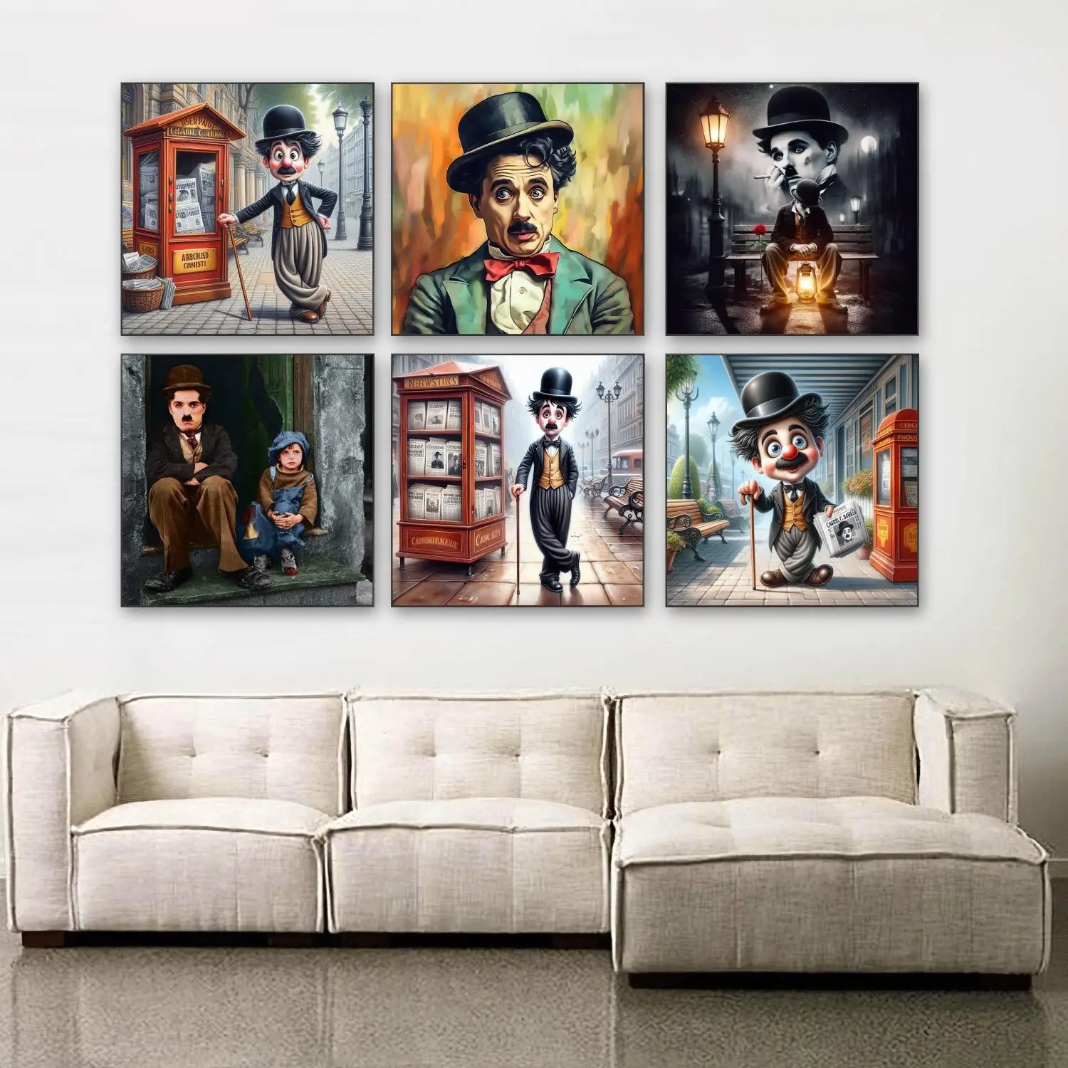 

For Chaplin 5D Diamond Embroidery Comic Movie Star Portrait DIY Diamond Painting Mosaic Mural Home Decor Handicraft