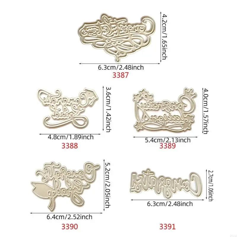 R66A Wisuda Selamat Pemotongan Cutting Dies Scrapbooking Stensil Metal Die Cuts Kartu Embossing Diy Foto Album Template Cetakan