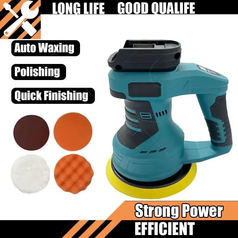 

Rechargeable Polisher Tool Cordless Car Polisher 8 Gears Adjustable Auto Electric Waxing Sanding Sealing Hot Fit Makita Glaze